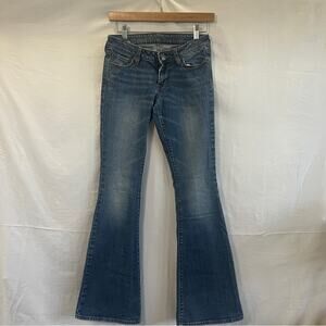 Bullhead Newport Skinny Flare Jeans Juniors Size 3 Long Denim Festival Y2K Urban